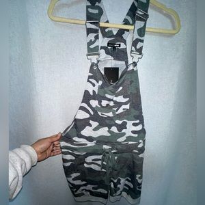 Camo Shorts Overalls